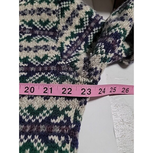 Vtg Cambridge Co. Classic British Rags Wool Knit Sweater 90s Looned In The US XL - Picture 6 of 8
